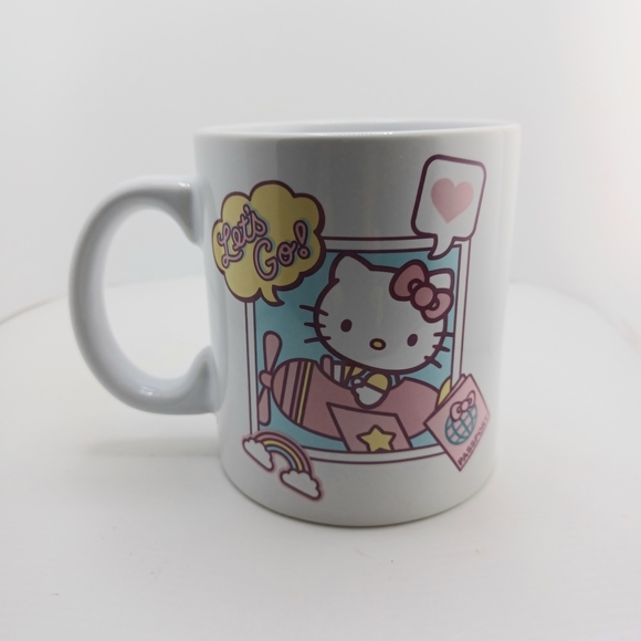 Hello Kitty Other - Hello Kitty Ceramic Mug Flying a Plane, 20 Oz Mug